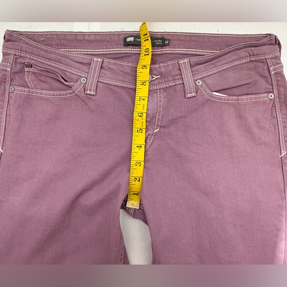 Levi's Demi Curve Low Rise Skinny Jeans Purple Women's Size W32xL32 - Picture 10 of 13